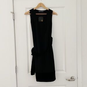 Etro Wool Velvet Belted Sheath Dress Enamel Detail